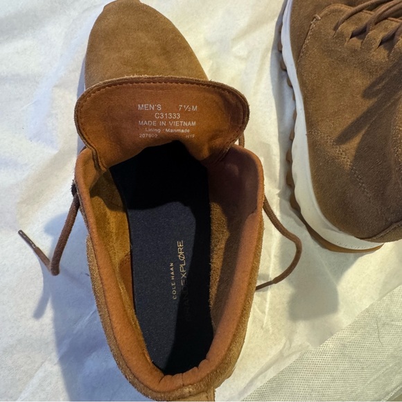 Brown Leather Boots for Stylish Comfort,Cole Han grand , men’s size 7 1/2 - Picture 4 of 5